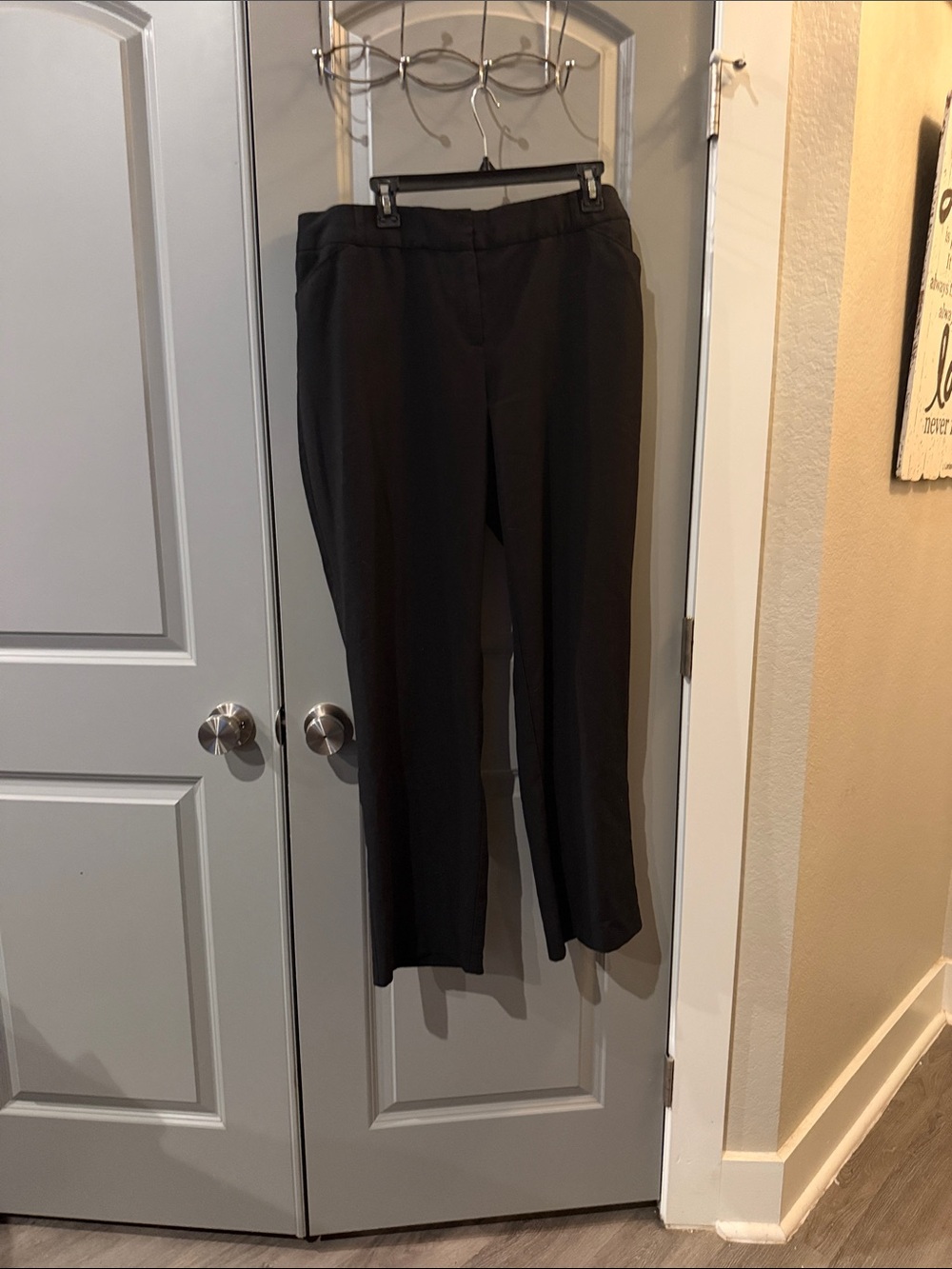Cato Black Straight-Leg Dress Trousers